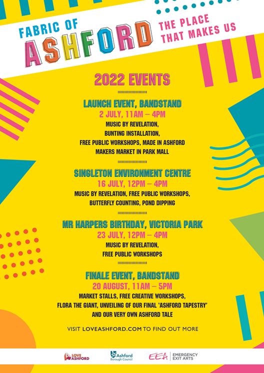 Fabric of Ashford events schedule