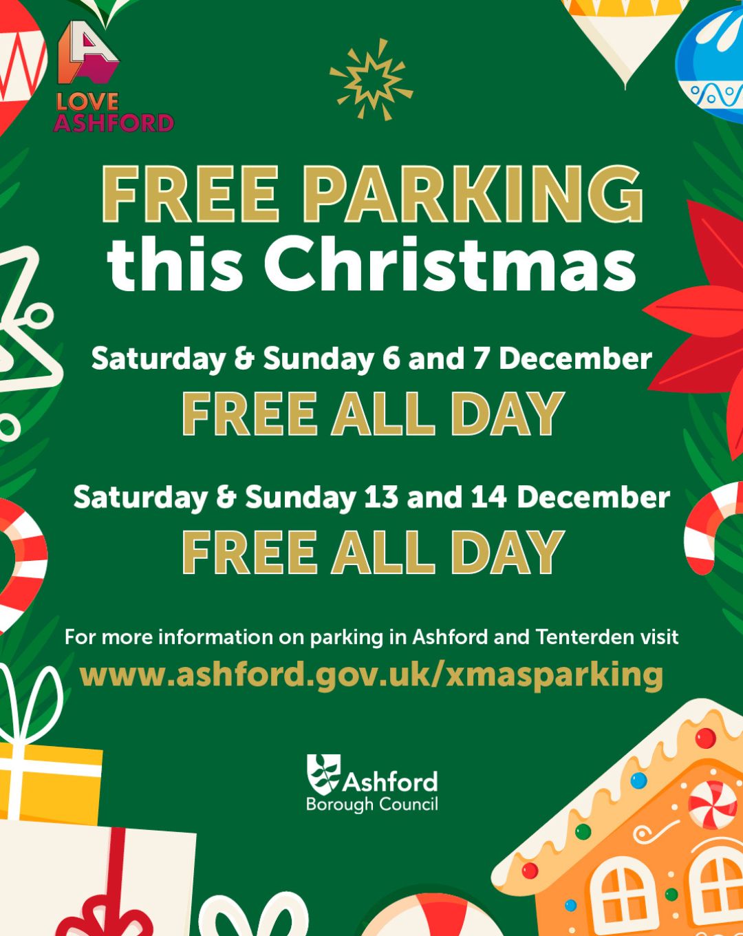 FREE Parking in Ashford!
